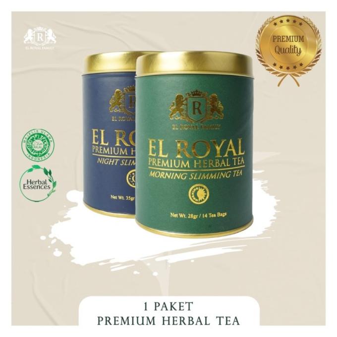 

[BISA COD] El Royal Premium Herbal Tea Morning & Night Teh Herbal 1 paket