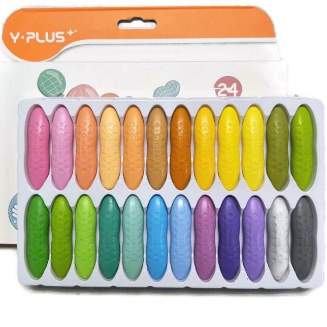 

Best! Magical Crayon 12 pcs 24 pcs Crayons Set Bayi Anak Peanut Yplus UK Mudah Dihapus Tidak Kotor Tangan オ