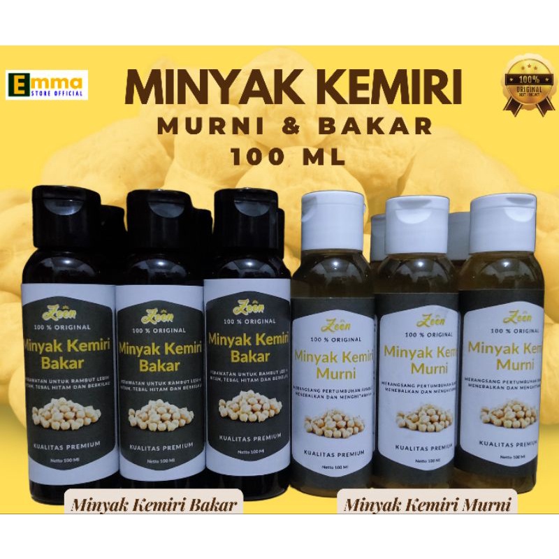 Minyak Kemiri Murni 100 ml | Pure Kukui Cold Pressed Oil | Penumbuh Rambut