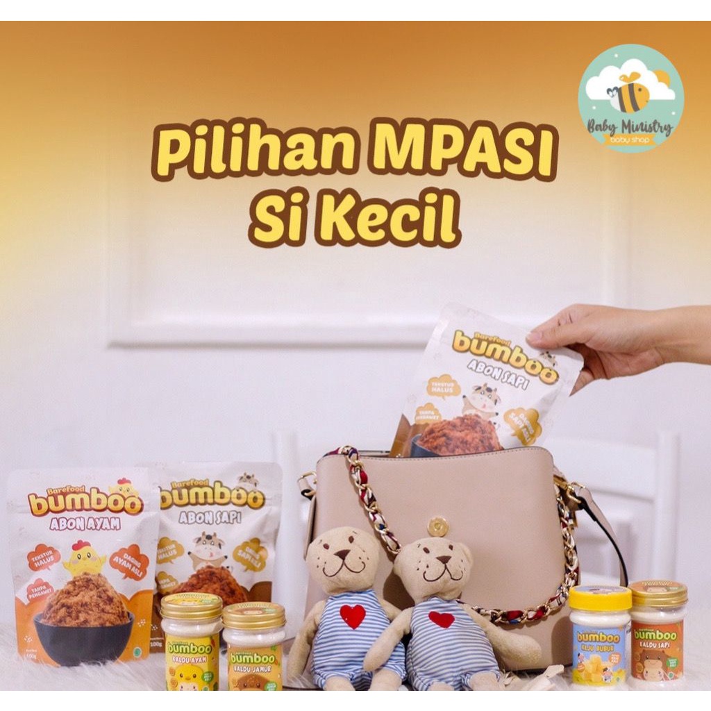 (NEW) BAREFOOD BUMBOO ABON SAPI DAN AYAM / ABON MPASI / ABON ANAK / ABON GURIH / SEHAT