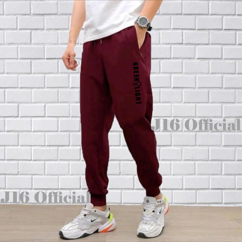 Celana Jogger PREMIUM GREENLIGHT Sweatpants Pria Wanita Training Panjang Olahraga Outdoor