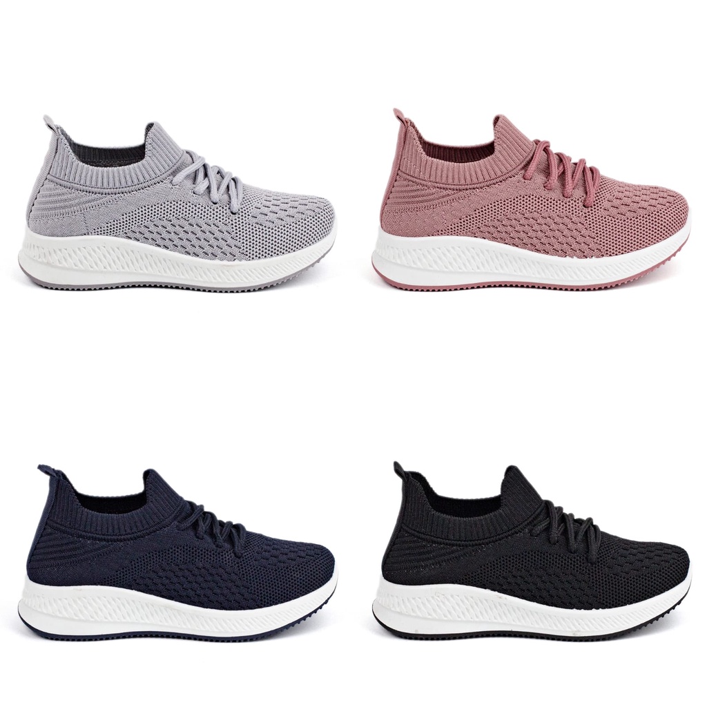 Sepatu Rajut Import /Anak Anak /Sepatu Casual Olahraga Premium Cewek Cowok Tali A1136