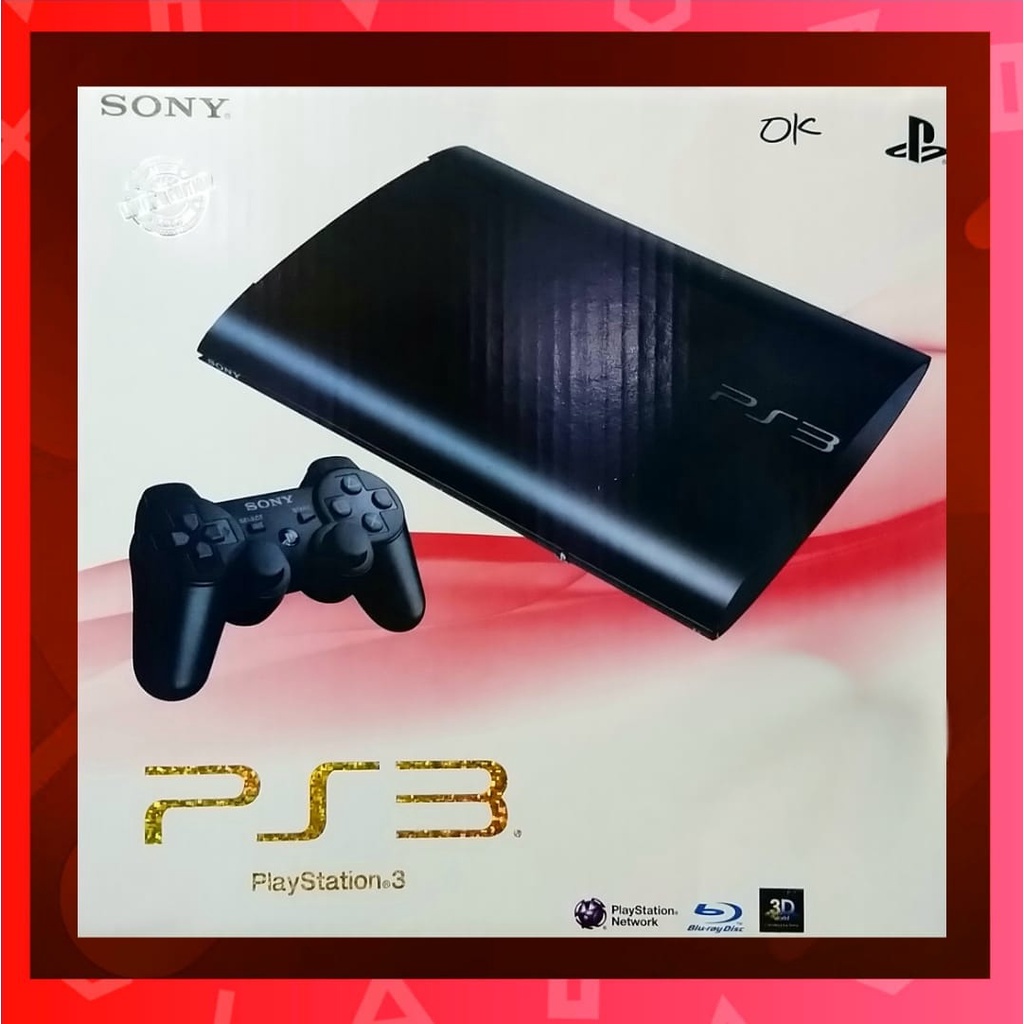 PS3 Super Slim 500GB SERI 40XX (REKONDISI) FULL GAME