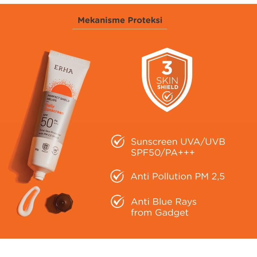 Best ERHA HELIOS DAILY SUNSCREEN SPF50/PA+++  Sunscreen Mencerahkan / ERHA / ERHA SKINCARE