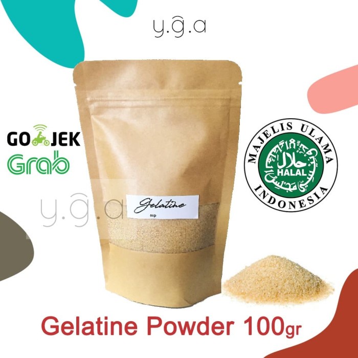 

Bubuk Gelatin HALAL 100gr / Gelatine Powder