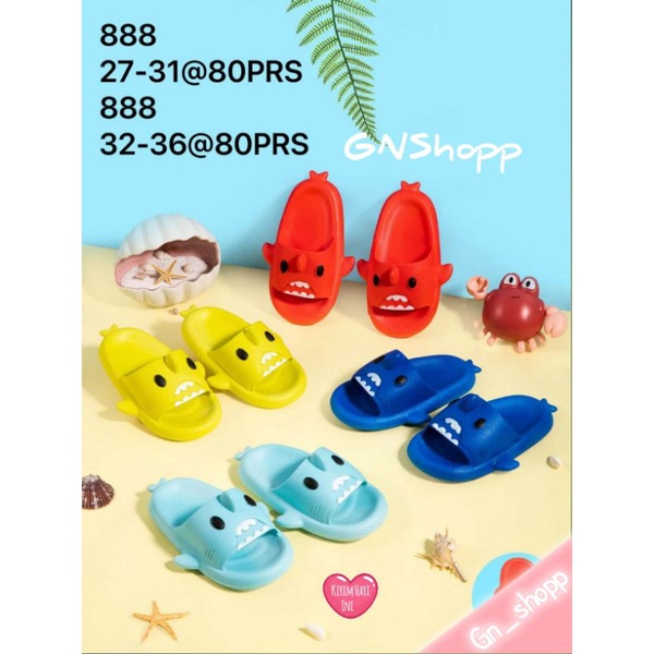 32-36 Sandal Hiu Anak Lucu ~Sandal Anak Unisex Balance import 888