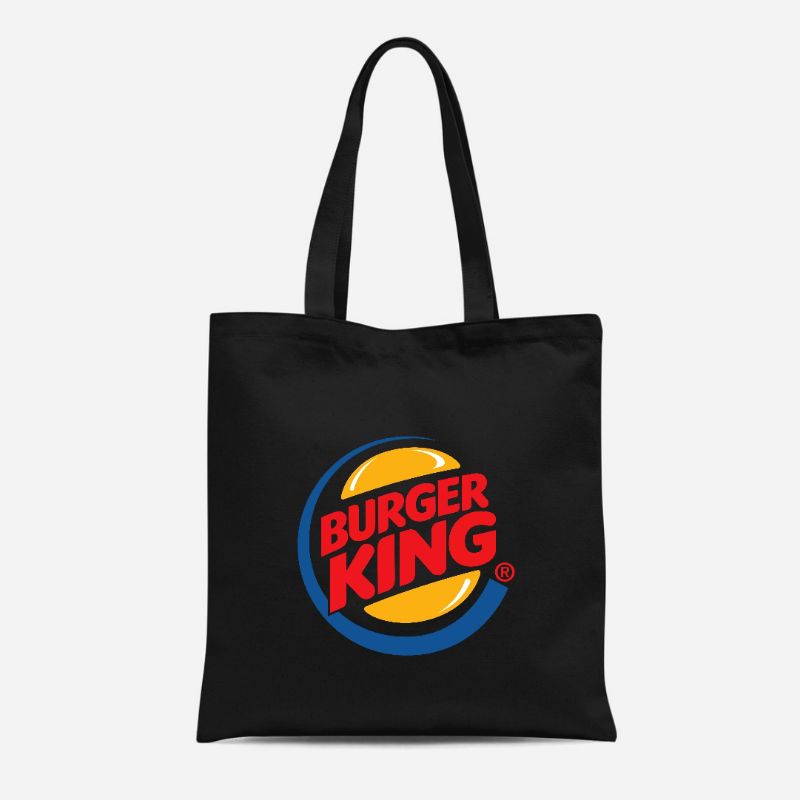 TOTEBAG KANVAS RESLETING /TOTEBAG WANITA / TOTE BAG KANVAS / TAS SEKOLAH KULIAH /TOTE BAG RESLETING BURGER KING /TOTE BAG TOTEBAG TAS KANVAS MURAH