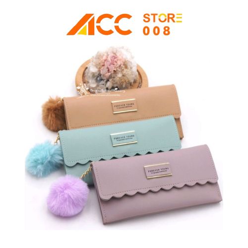 Dompet Wanita BS35 Dompet Panjang Wanita dompet Polos ACC