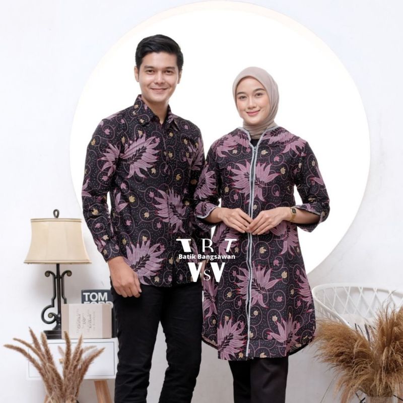 Batik Couple Modern Baju Batik Couple Tunik Batik Couple