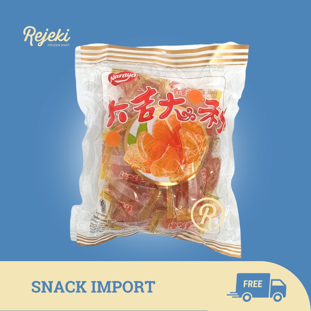 

Naraya DaJiDaLi Orange / Kurma Soft Candy - Rejeki Frozen Mart