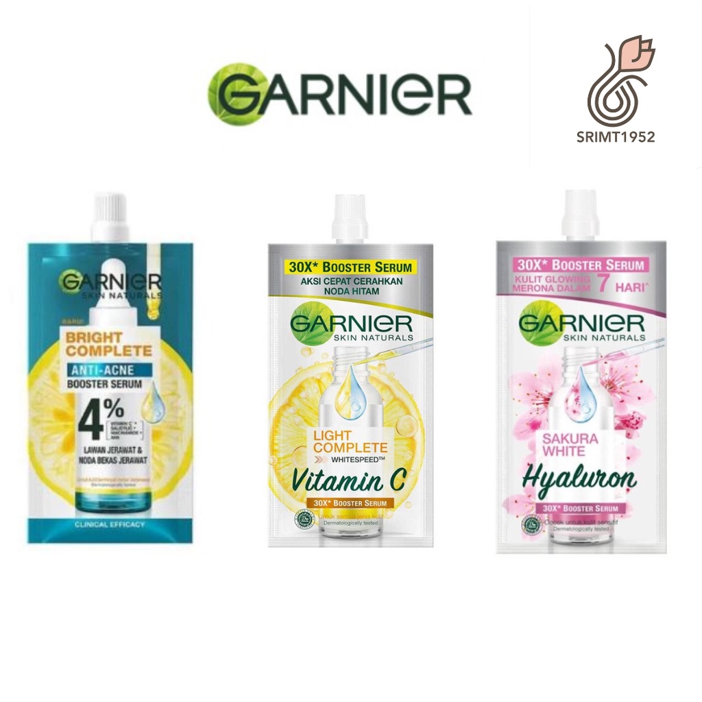 Garnier Bright Complete White speed Vitamin C/Sakura White Hyaluron 30x / Anti Acne Booster Serum 7.5ml