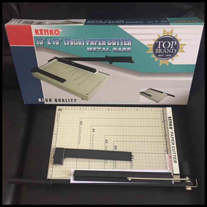 

Promo Paper Cutter Folio Kenko 15"X10" Pemotong Kertas