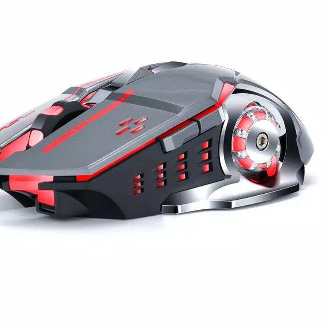 Jual Menarik Original Wolf X Mouse Wireless Gaming Silent Button Rgb Led Freewolf Shopee