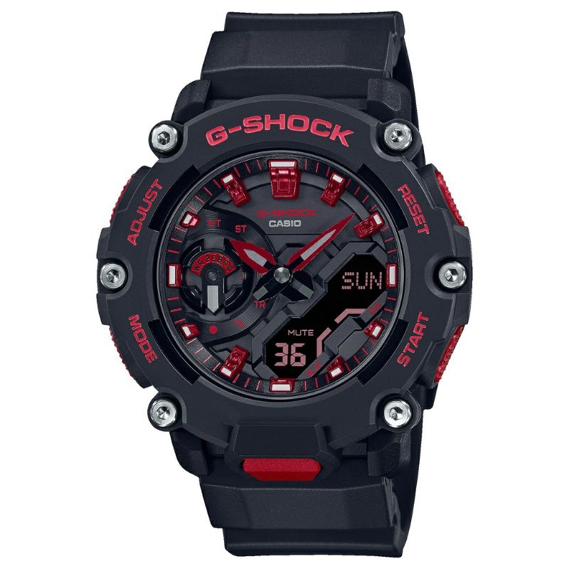casio G-SHOCK GA-2200BNR jam tangan pria digital analog GA2200