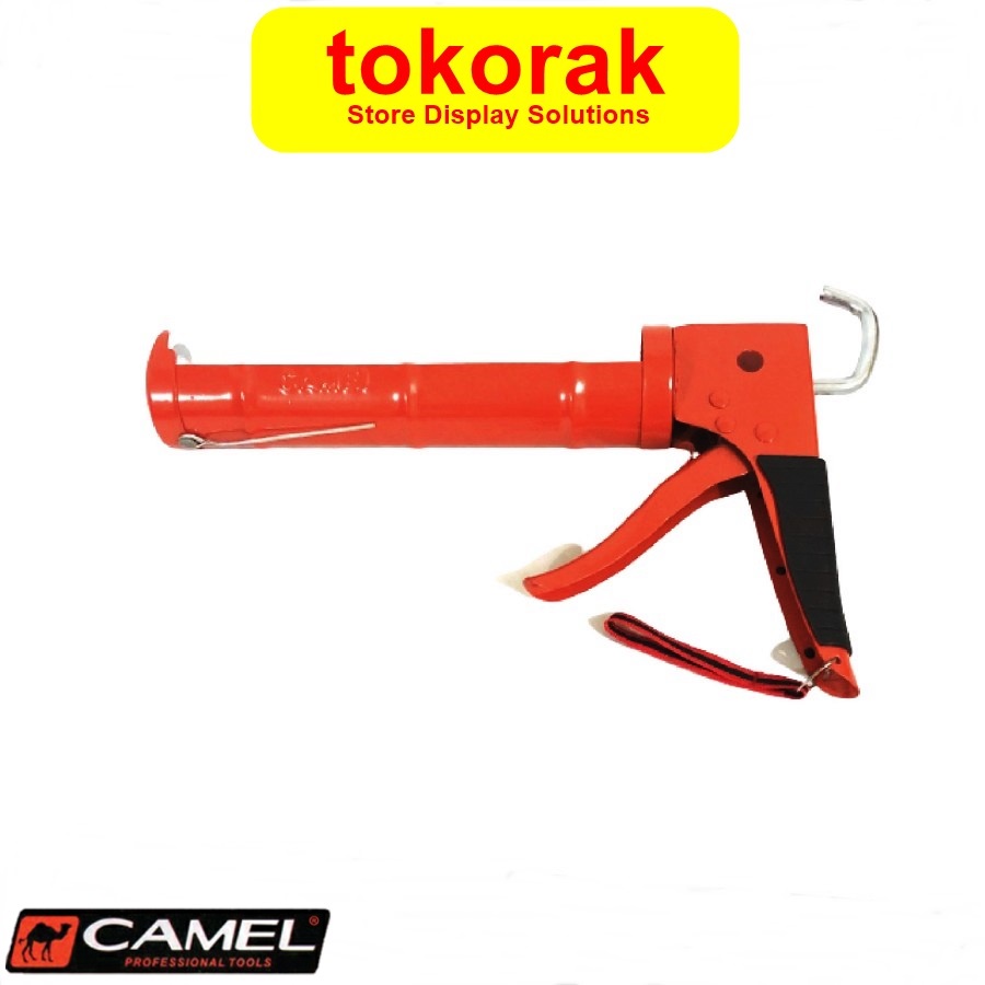 TEMBAKAN LEM KACA SILIKON SEALANT BESI CAMEL CAULKING GUN SILICONE CUTTER