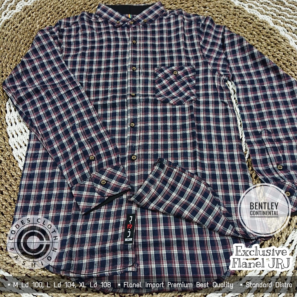 Kemeja Flanel Premium Standard Distro Merk JRJ