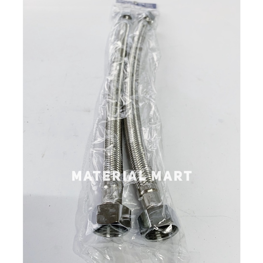 Selang Fleksibel Air Panas 30 CM | Slang Flexible Anyam Wastafel Closet | Material Mart