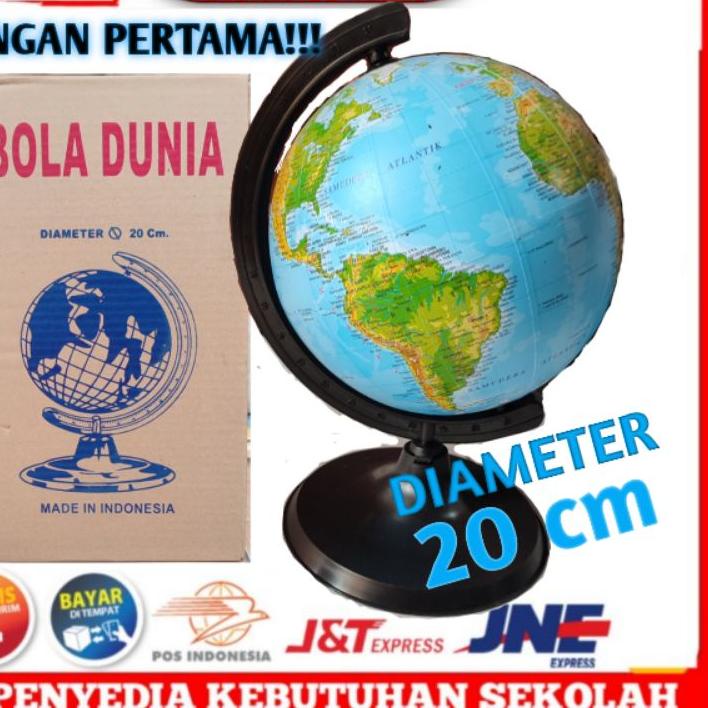

Promo - GLOBE BOLA DUNIA, Diameter 20 cm , bola dunia, globe, ~