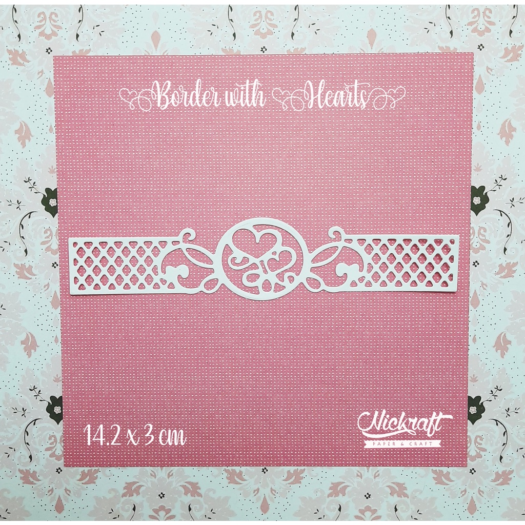 

BORDER WITH HEART - Hiasan Scrapbook Kartu Ucapan Jurnal Bujo Journaling