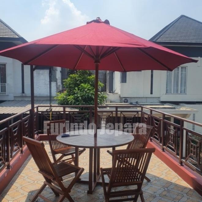 Tenda Meja Payung Cafe Set Kursi Meja Payung Taman