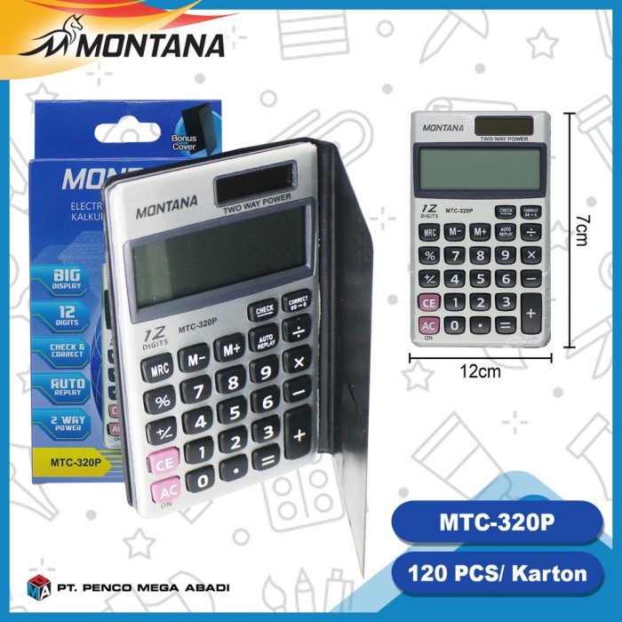 

SALE Kalkulator MTC 320p Ukuran Saku Murah Meriah Berkualitas