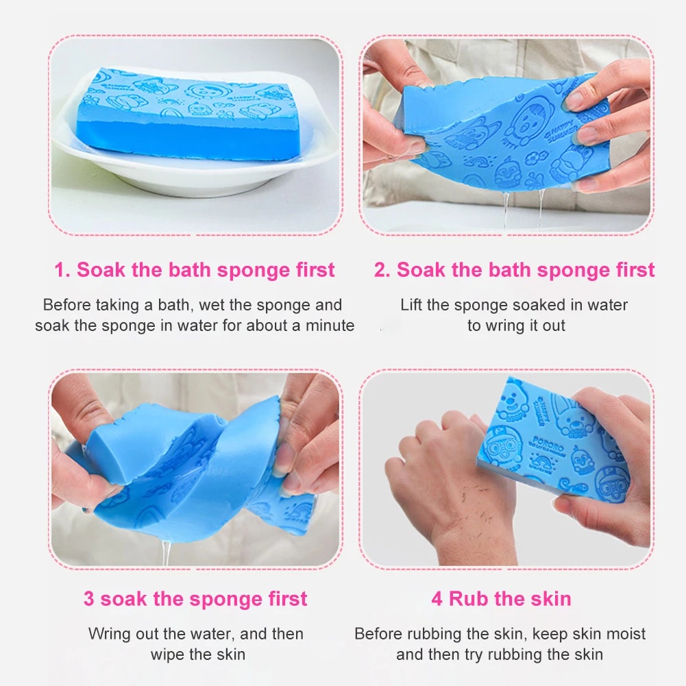 Spons Mandi Body Dead Skin Remover Sponge/Exfoliating Massager Cleaning Shower Brush/Spons Pengupas Cuci Badan Untuk Dewasa