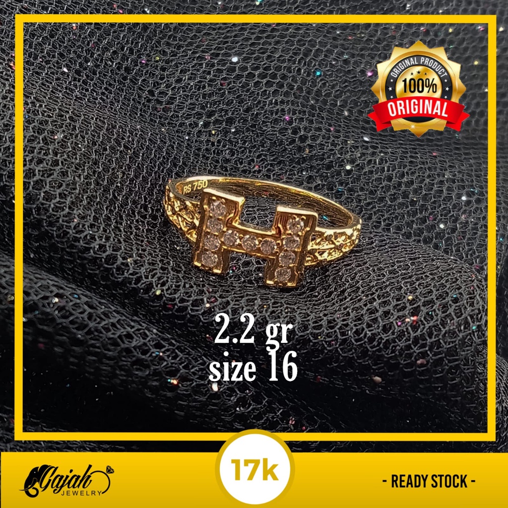 Cincin Emas 17K - 2.2 gr Kadar 750 - 727