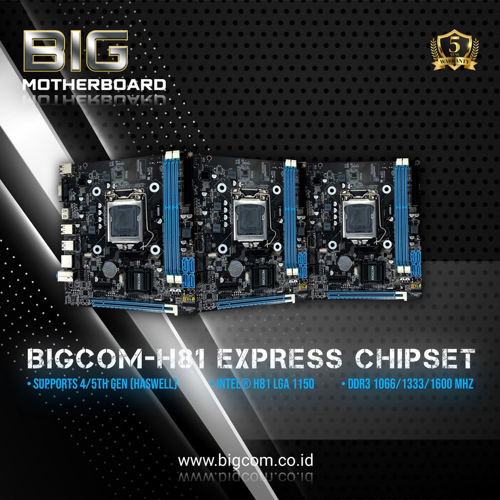 Motherboard Mainboard MB MOBO Intel H61 Bigcom H61-B75 - Socket LGA 1155 DDR3 Komputer