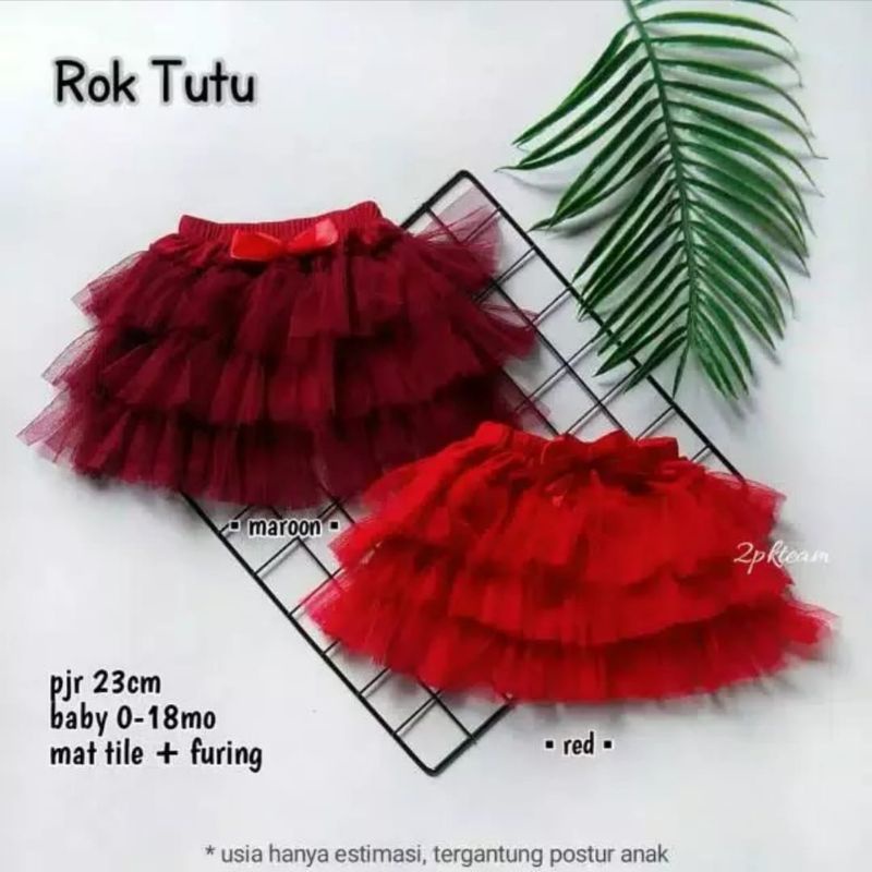 Rok Tutu Anak 2bln-1thn || Rok Tutu Bayi || Tutu Bayi 3 Susun 3 layer / rok tile bayi perempuan lucu 3 lapis 2 - 12 bulan murah lembut