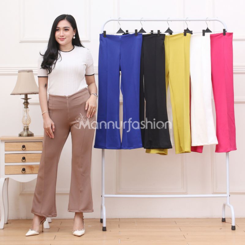 Celana Wanita Basic Scuba Premium / Celana Cutbray Basic Pants / Celana Basic Pants Jumbo Big Size