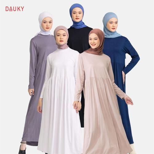 Dauky Inner/ Dalaman Gamis Dress Laudya (kerut pinggang) Spandex Rayon