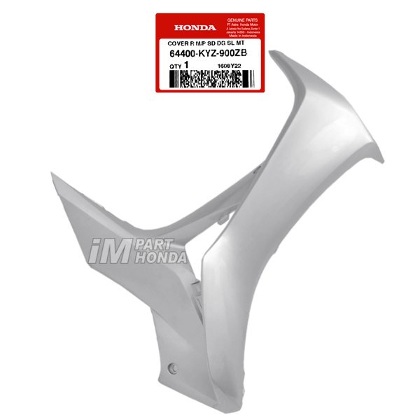 64400-KYZ-900ZB Cover Sayap Kanan Supra X 125 Helm in Silver Muda