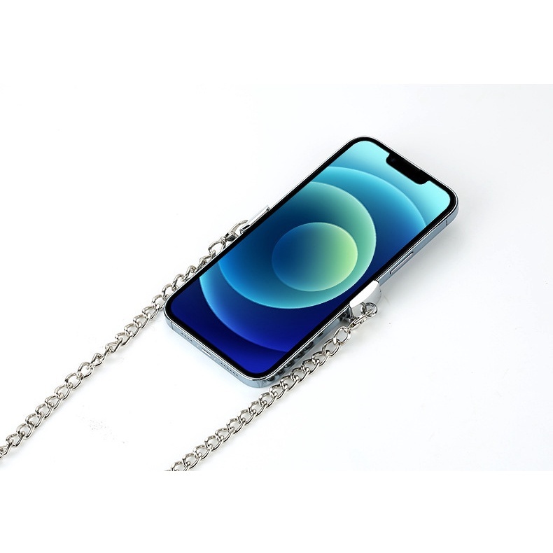 Rantai Cossbody Ponsel Logam Rantai Klip Ponsel Kalung Gesper Ponsel Chainring Ponsel Klip Ponsel Case Phone Klip Kembali Klip Phone Lanyard