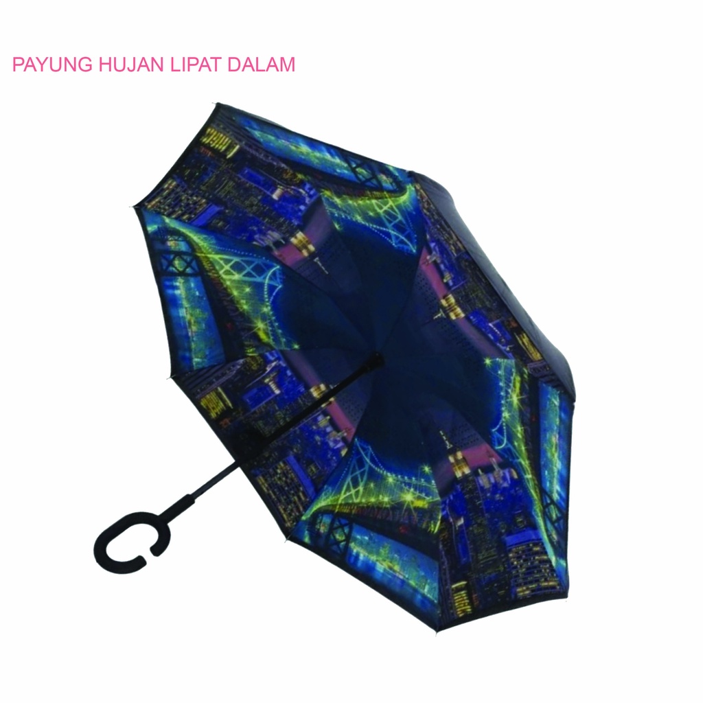 Payung Mobil Besar Jari Besi Gagang Panjang Anti UV