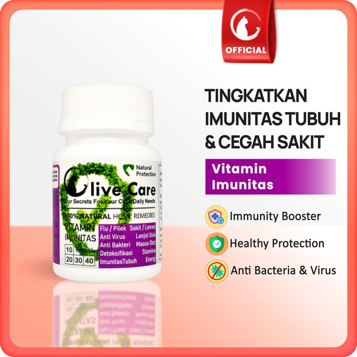 VITAMIN KUCING IMUNITAS TUBUH, FLU/PILEK, SAKIT/LEMES - OLIVE CARE