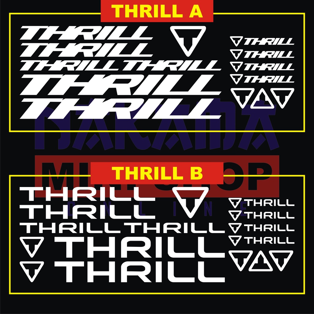 cutting sticker thrill vanquish, ravage