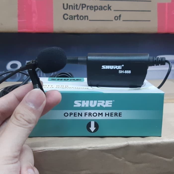 MIC Kabel Jepit SHURE SH-888 Clip On .mic imam