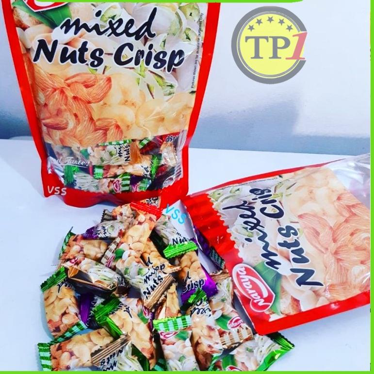 

NARAYA MIXED NUTS CRISP Permen MIX NUT Mede Almonds Pistachio 400g