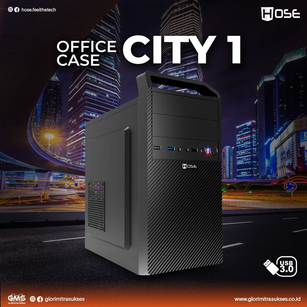 Casing Komputer -  PC CASE HOSE  OFFICE CITY 1 DAN CITY 2