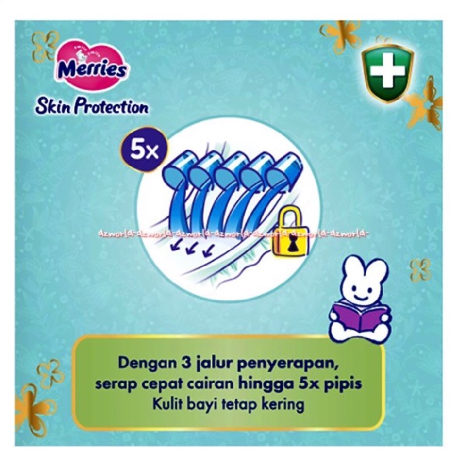 Merries Pants Skin Protection S34 Popok Celana Daya Serap Tinggi Small S 34pcs Mmerrie Celana Pant Bayi Baru Lahir Small S 34