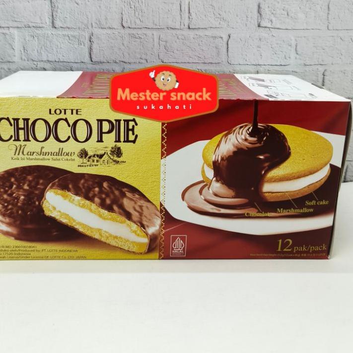 

➭8m Baru Lotte Chocopie Marshmallow (1 pack isi 12 pcs) J80 ➭