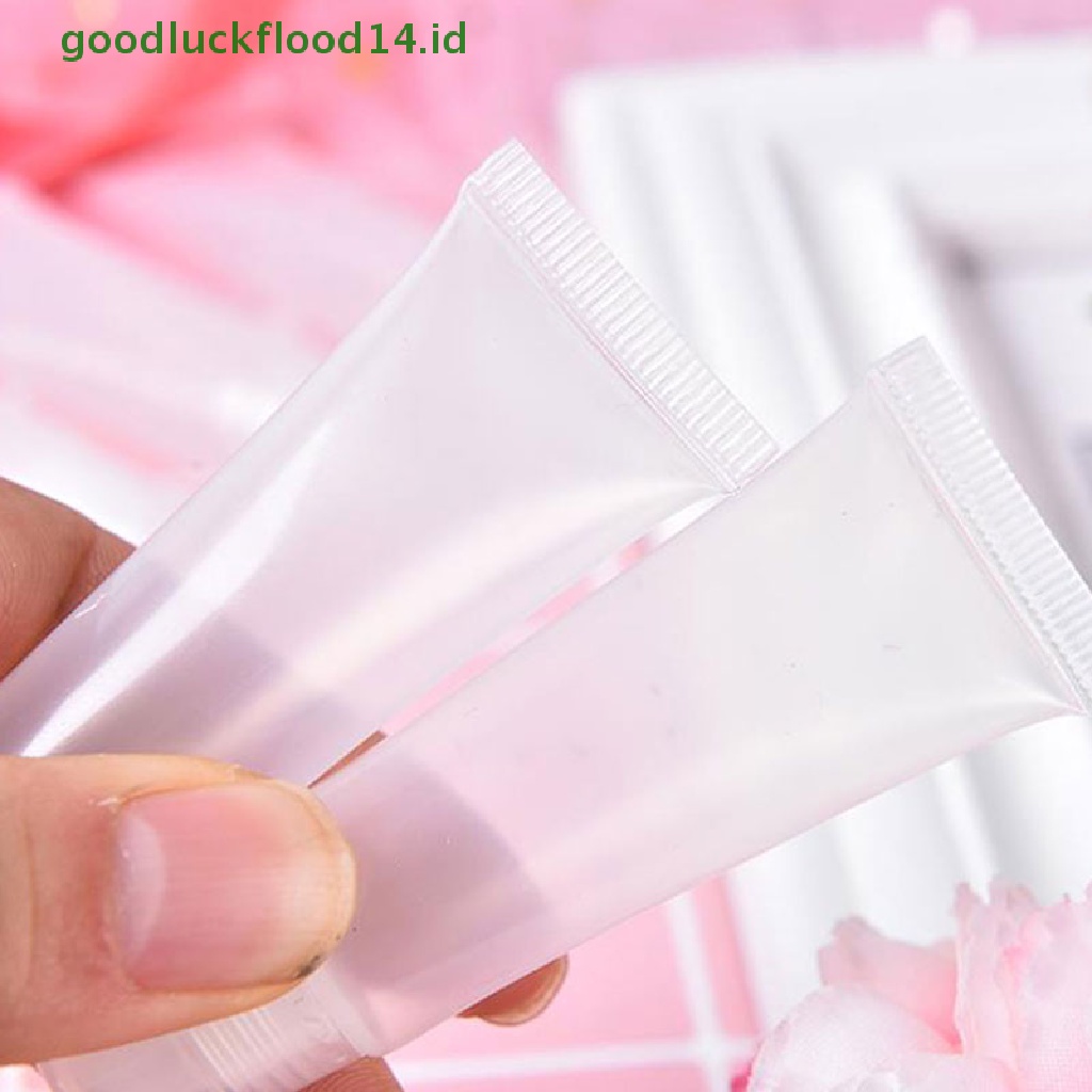 [GOOGFOUR] 10pcs Tabung Kosmetik Kosong Isi Ulang Baru Lip Gloss Balm Wadah Kosmetik Bening [TOP]