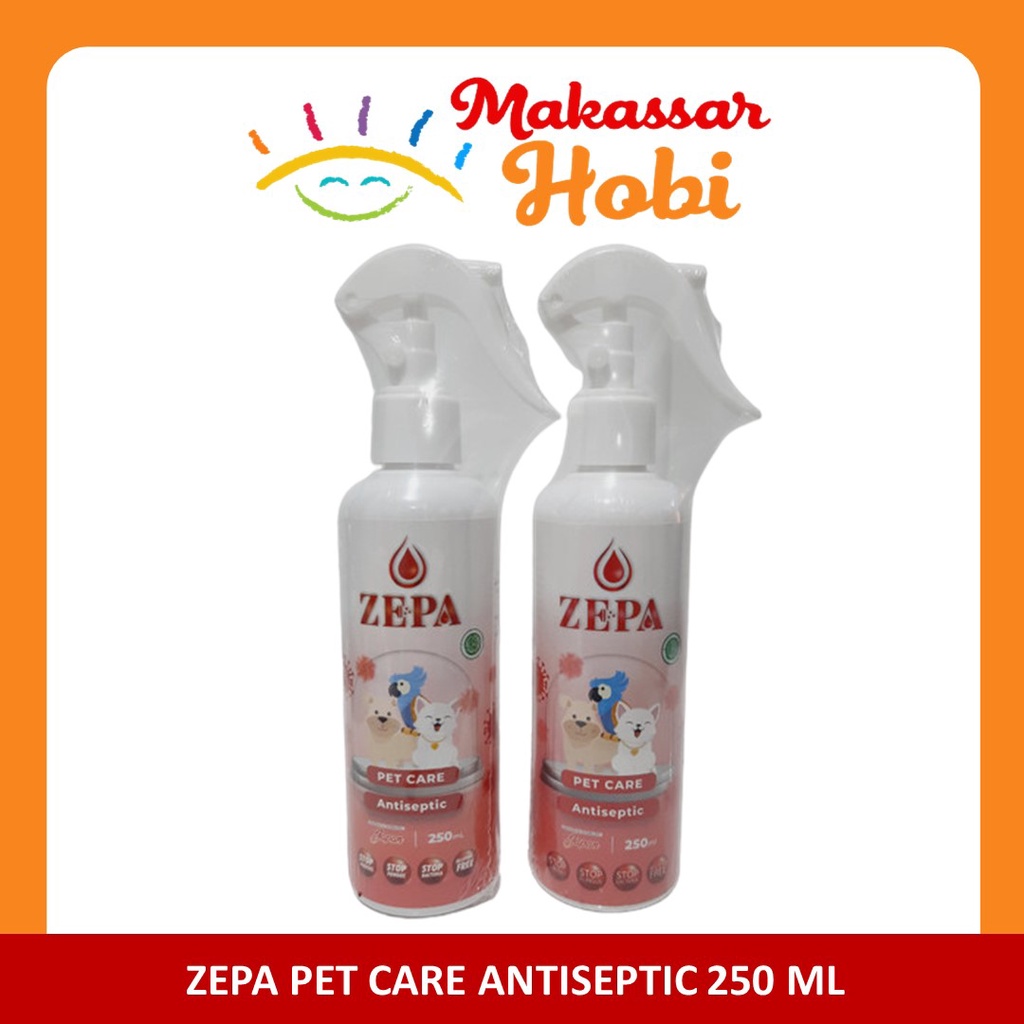 Zepa Pet Care ANTISEPTIC Cair Obat Luka Kucing Anjing Anti Jamur Virus