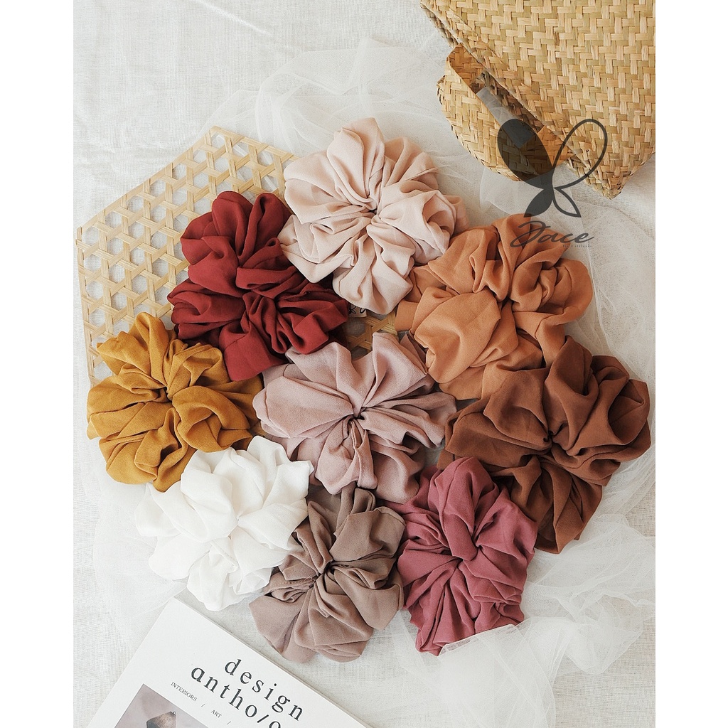 JACE Scrunchie Hijab Cepol Size Besar Bisa Request Warna