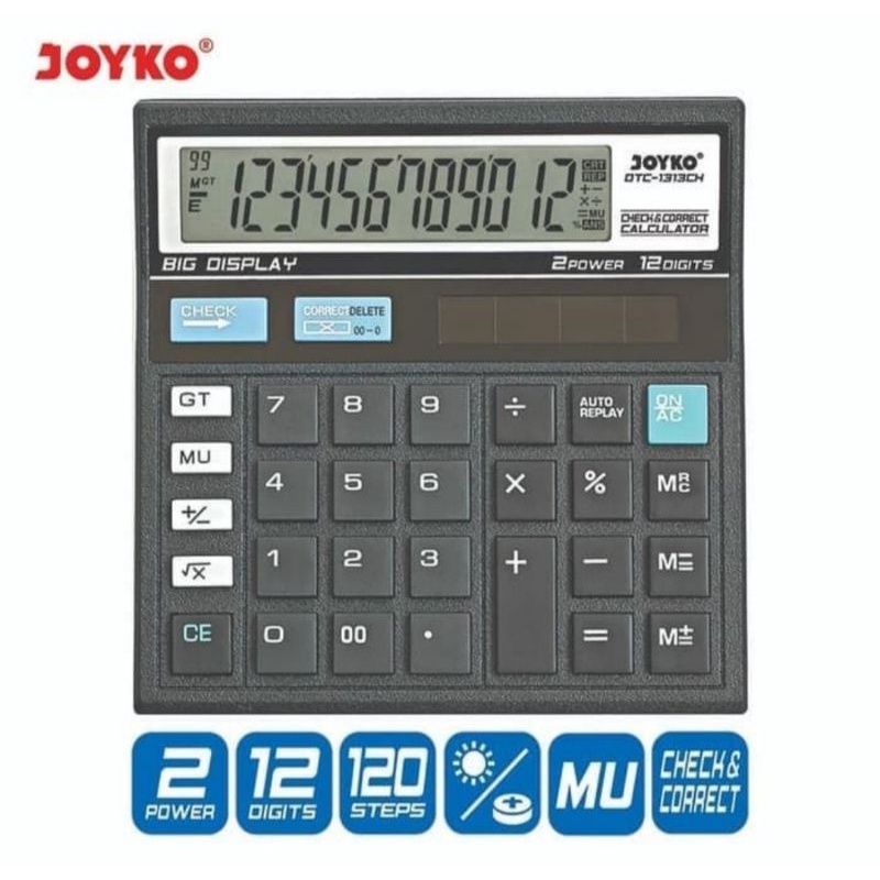 

Kalkulator Elektronik Joyko DTC-1313CH Electronic Calculator