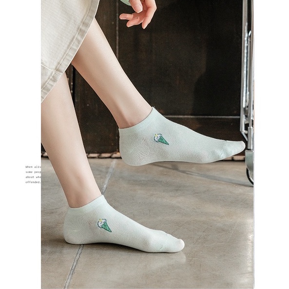 BEE - Kaos Kaki  Semata kaki / Ankle Sock Motif Ice Cream karakter lucu kaos kaki fashion SC 33