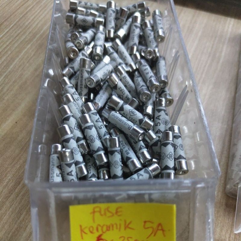 Sekering AC 6x25mm fuse keramik 5A 10A 13A 16A