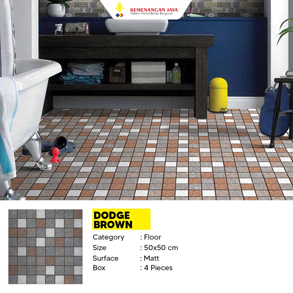 Keramik Murah Centro Dodge Brown 50x50 Kw C