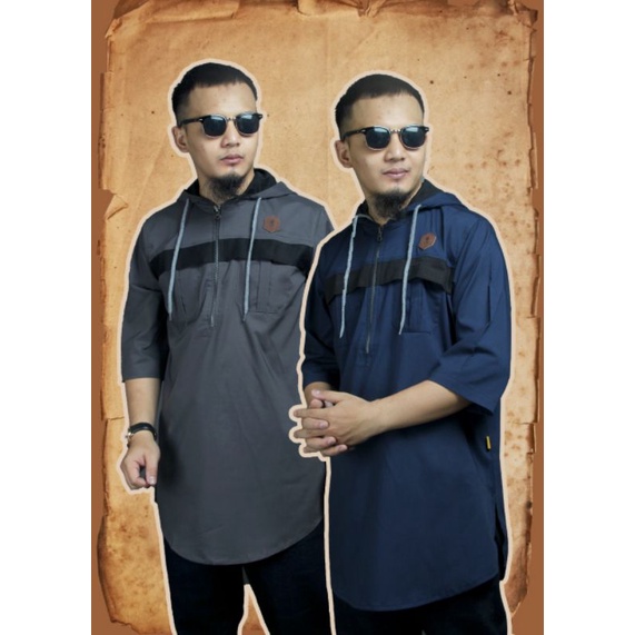 Kurta Hoodie Al Amwa Lengan 3/4