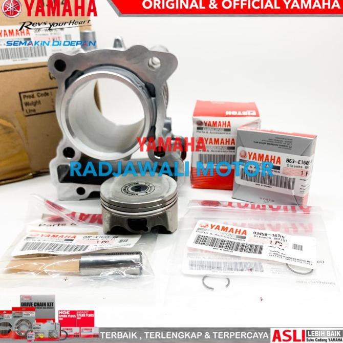 BLOK SEHER, PISTON KIT SET NMAX, AEROX 155 ASLI ORIGINAL YAMAHA